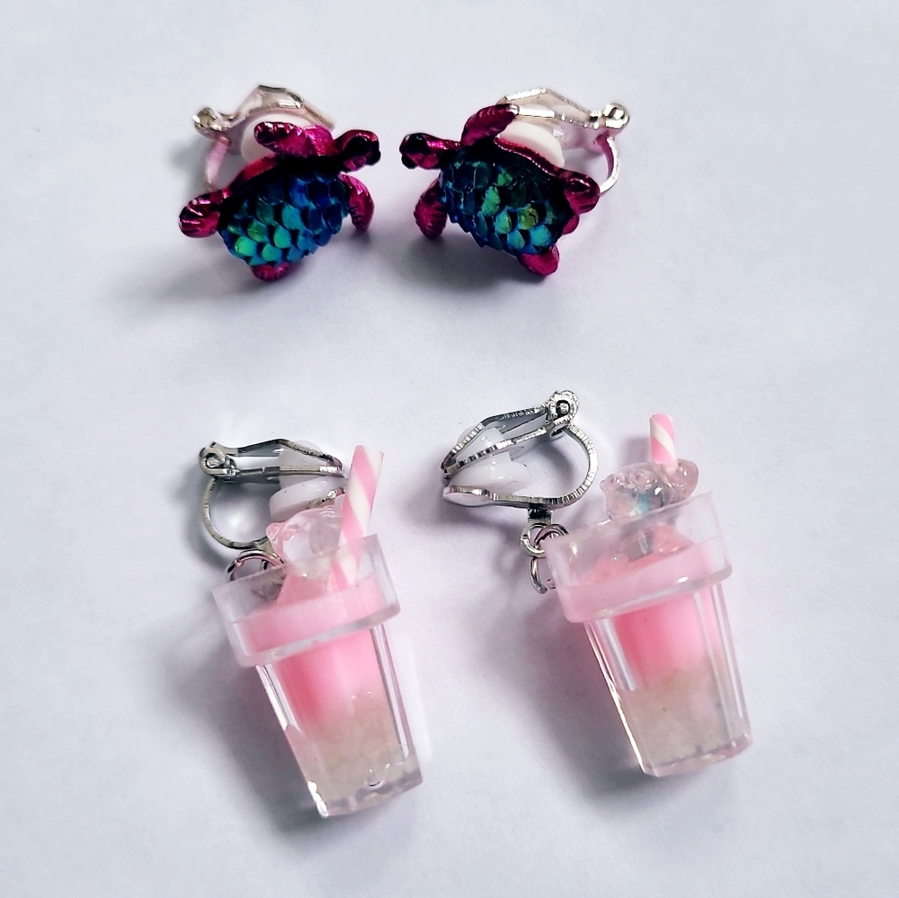 2 Pairs of Claire's Clip-Ons